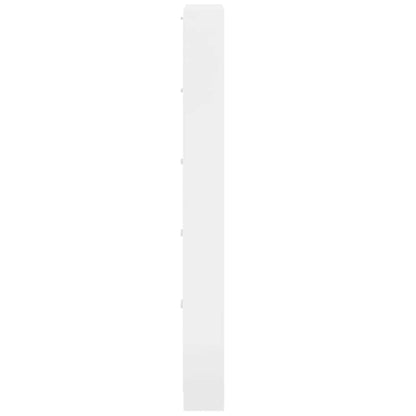 vidaXL Shoe Cabinet High Gloss White 59x17x169 cm Engineered Wood