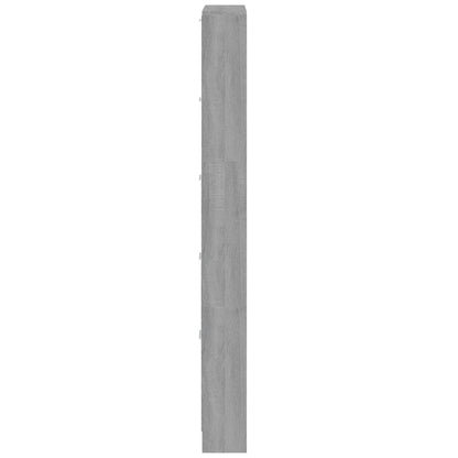 vidaXL Shoe Cabinet Grey Sonoma 59x17x169 cm Engineered Wood