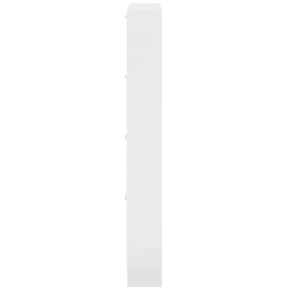 vidaXL Shoe Cabinet High Gloss White 59x17x150 cm Engineered Wood