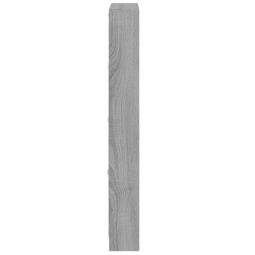 vidaXL Shoe Cabinet Grey Sonoma 59x17x150 cm Engineered Wood