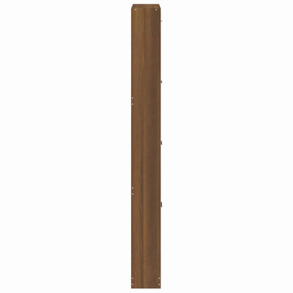 vidaXL Shoe Cabinet Brown Oak 59x17x150 cm Engineered Wood