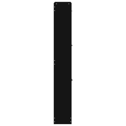 vidaXL Shoe Cabinet Black 59x17x108 cm Engineered Wood