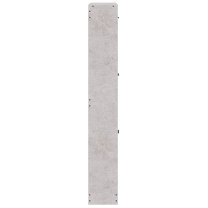 vidaXL Shoe Cabinet Concrete Grey 59x17x108 cm Engineered Wood