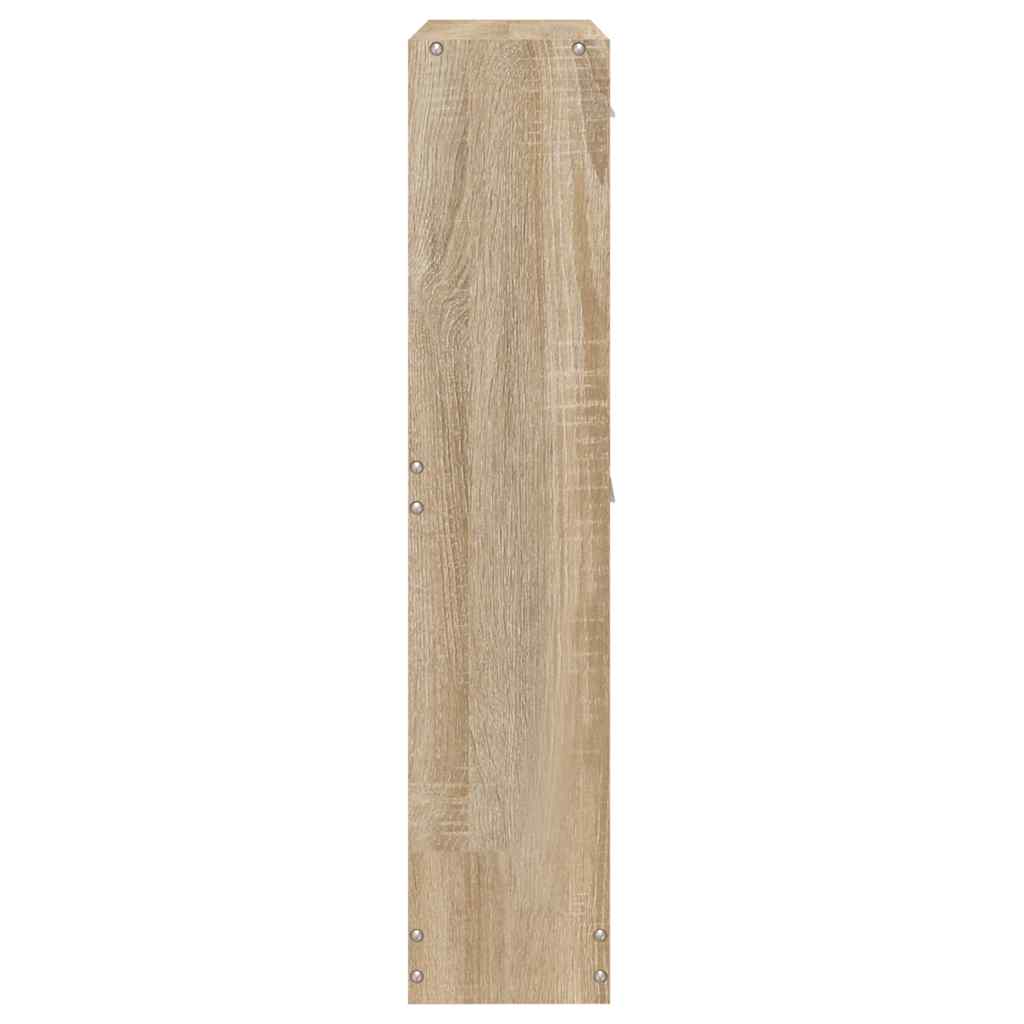 vidaXL Shoe Cabinet Oak 59x17x81 cm Engineered Wood
