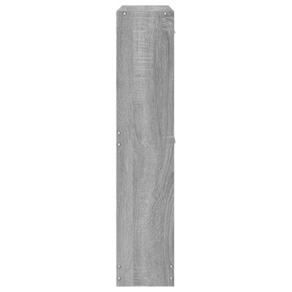 vidaXL Shoe Cabinet Grey Sonoma 59x17x81 cm Engineered Wood