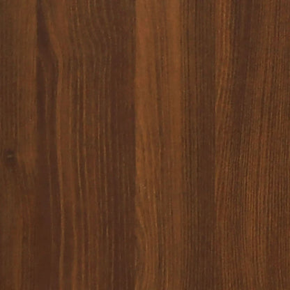 vidaXL Shoe Cabinet Brown Oak 63x24x147 cm Engineered Wood