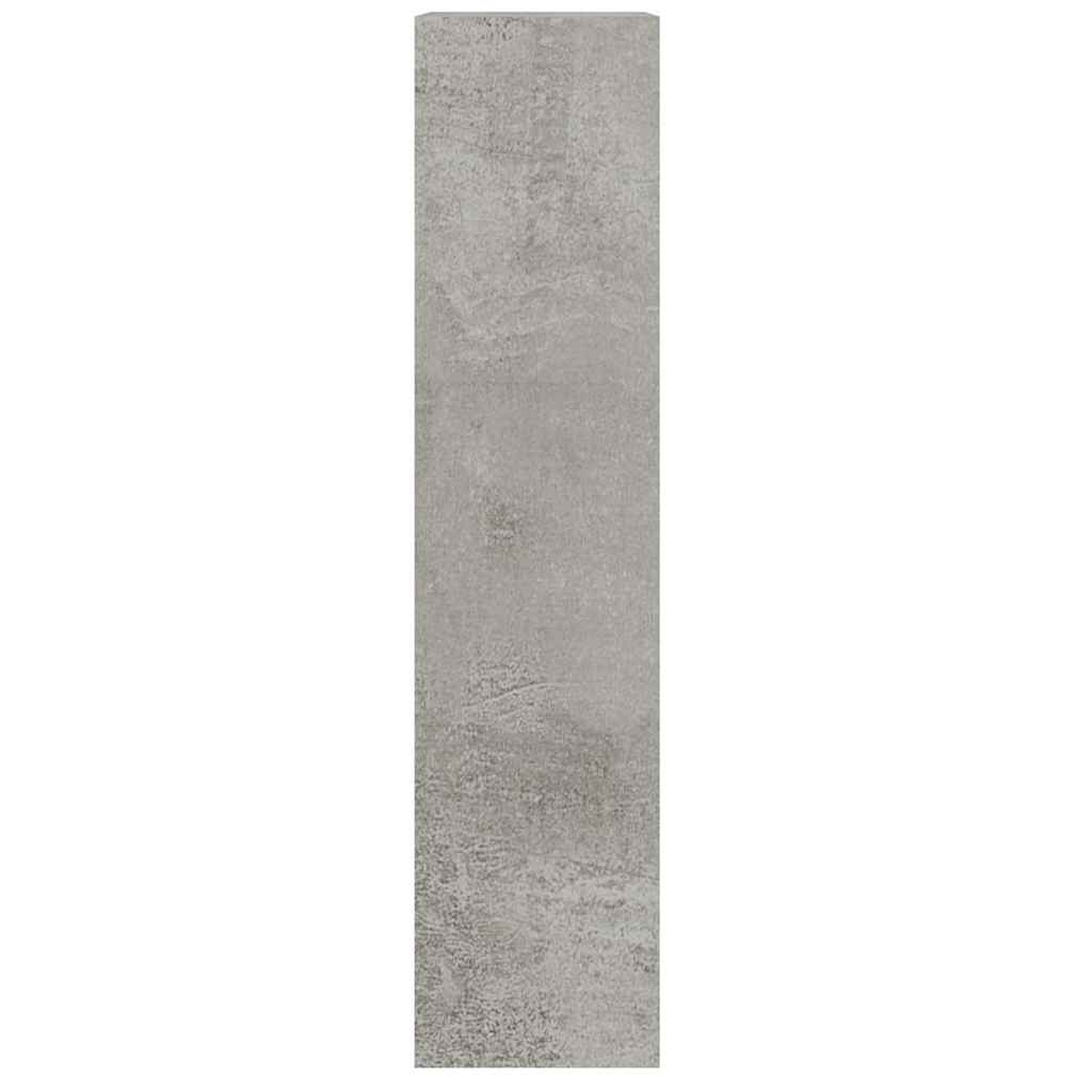 vidaXL Shoe Cabinet Concrete Grey 63x24x103 cm Engineered Wood