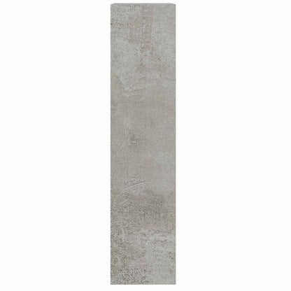 vidaXL Shoe Cabinet Concrete Grey 63x24x103 cm Engineered Wood