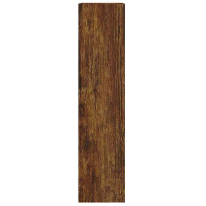 vidaXL Shoe Cabinet Smoked Oak 63x24x103 cm Engineered Wood
