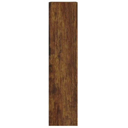 vidaXL Shoe Cabinet Smoked Oak 63x24x103 cm Engineered Wood