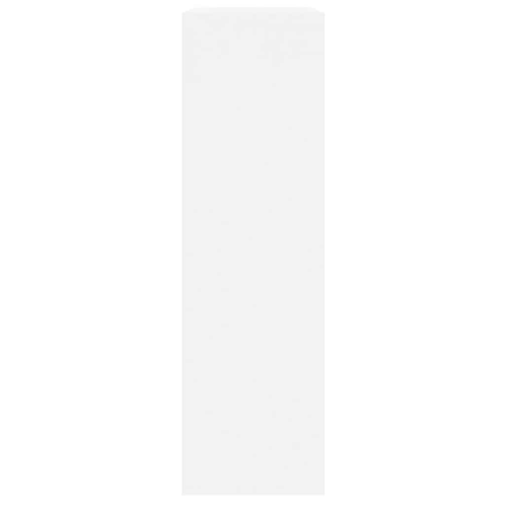 vidaXL Shoe Cabinet High Gloss White 63x24x81 cm Engineered Wood
