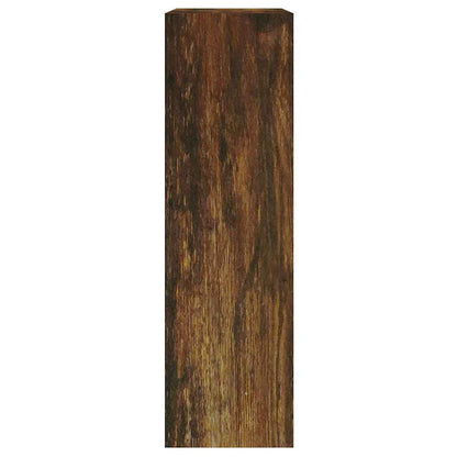 vidaXL Shoe Cabinet Smoked Oak 63x24x81 cm Engineered Wood