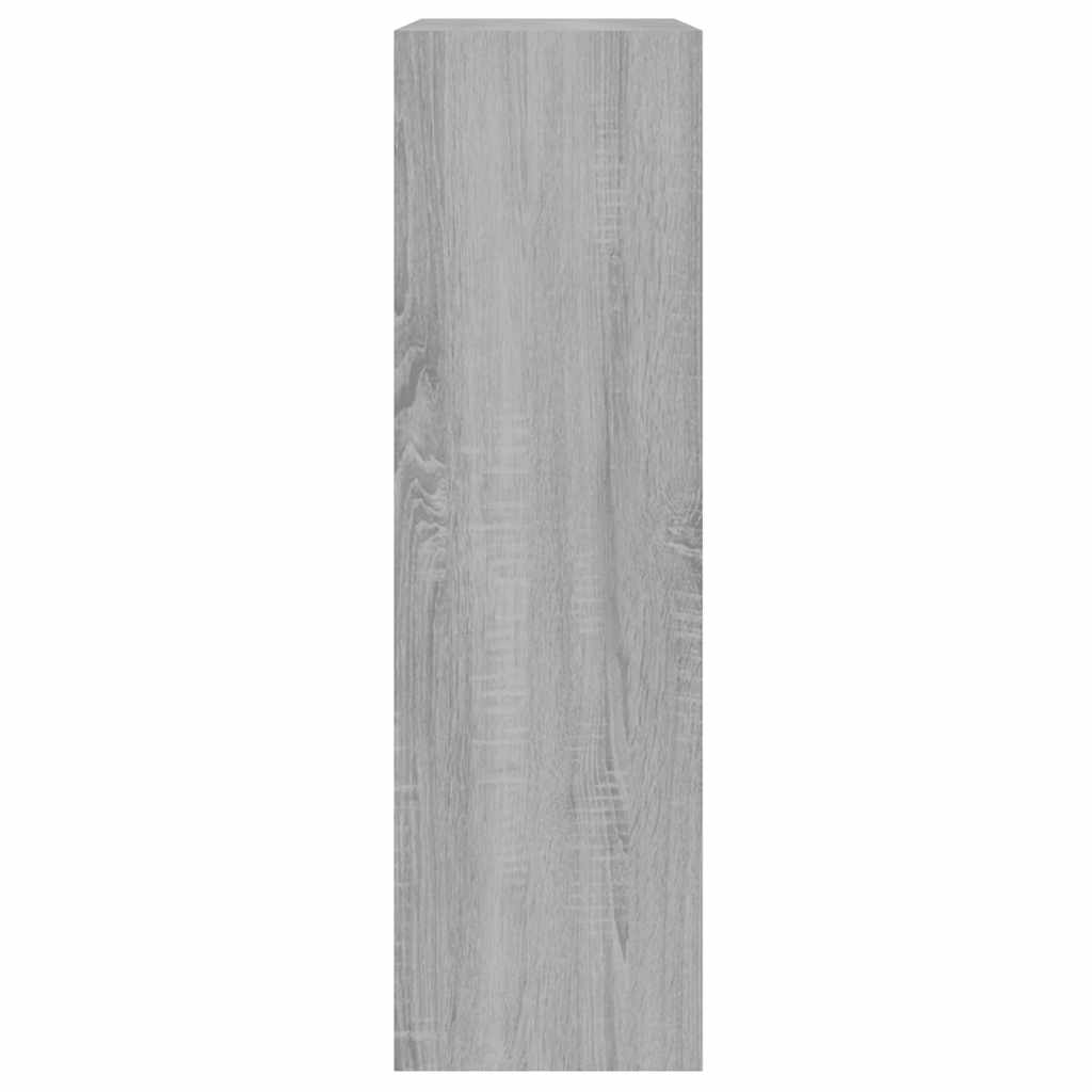vidaXL Shoe Cabinet Grey Sonoma 63x24x81 cm Engineered Wood