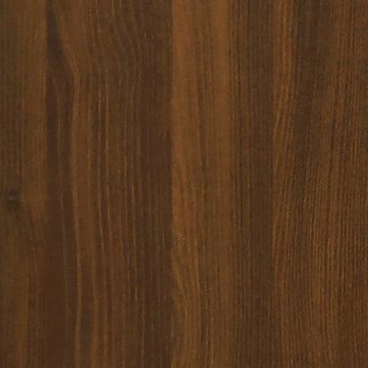 vidaXL Shoe Cabinet Brown Oak 63x24x81 cm Engineered Wood