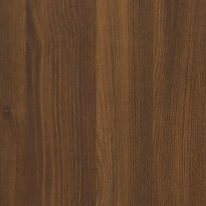 vidaXL Shoe Cabinet Brown Oak 63x24x104 cm Engineered Wood