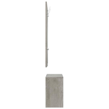 vidaXL 3-in-1 Shoe Cabinet Set Concrete Grey Engineered Wood