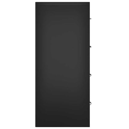 vidaXL Sideboard with 4 Drawers 60x30,5x71 cm Black
