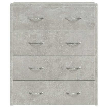 vidaXL Sideboard with 4 Drawers 60x30,5x71 cm Concrete Grey