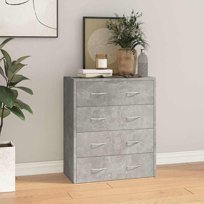 vidaXL Sideboard with 4 Drawers 60x30,5x71 cm Concrete Grey