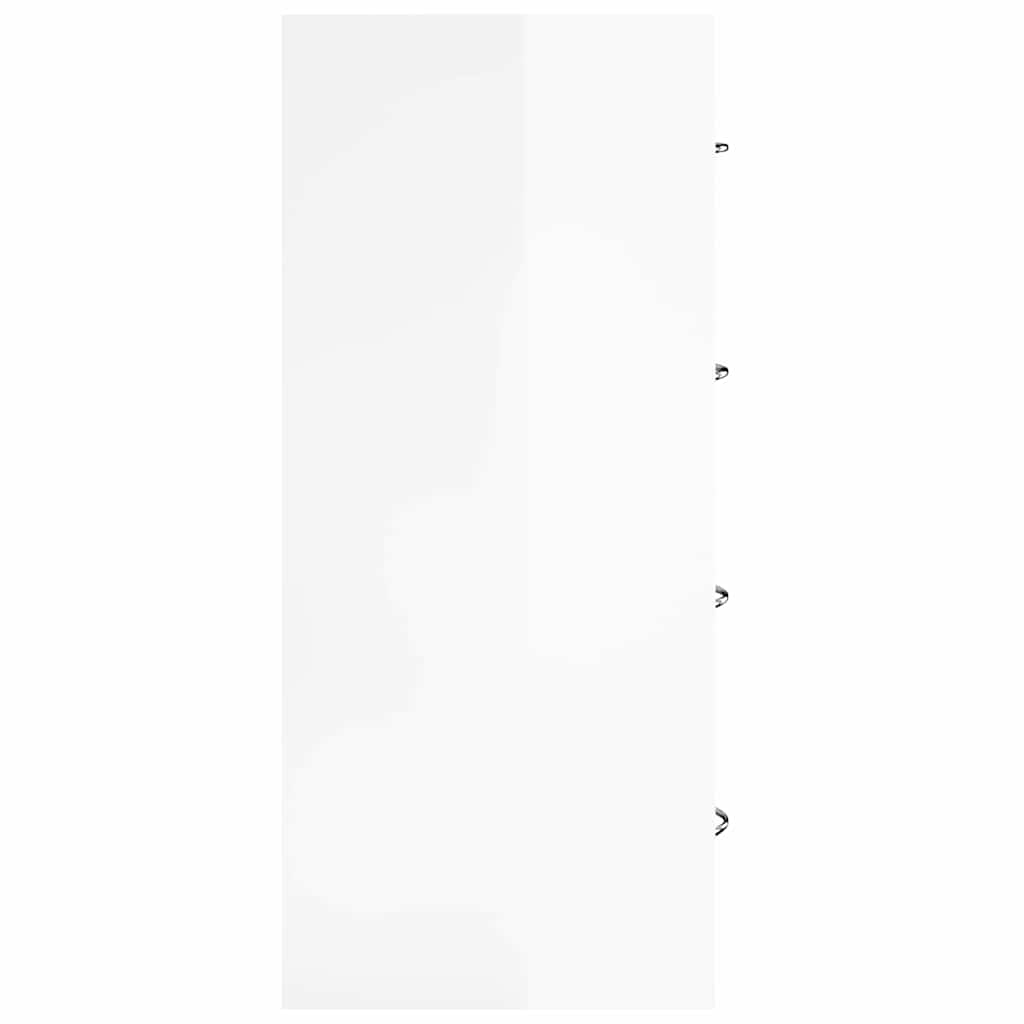 vidaXL Sideboard with 4 Drawers 60x30,5x71 cm High Gloss White