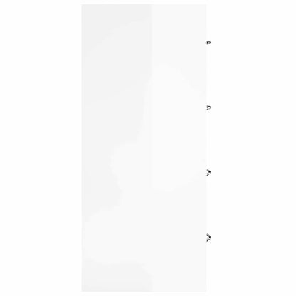 vidaXL Sideboard with 4 Drawers 60x30,5x71 cm High Gloss White