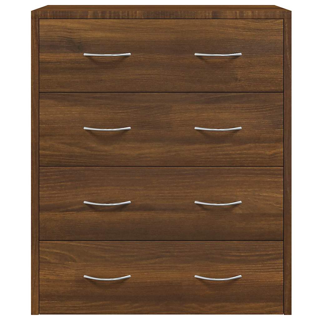vidaXL Sideboard with 4 Drawers 60x30,5x71 cm Brown Oak