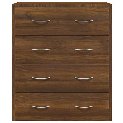 vidaXL Sideboard with 4 Drawers 60x30,5x71 cm Brown Oak