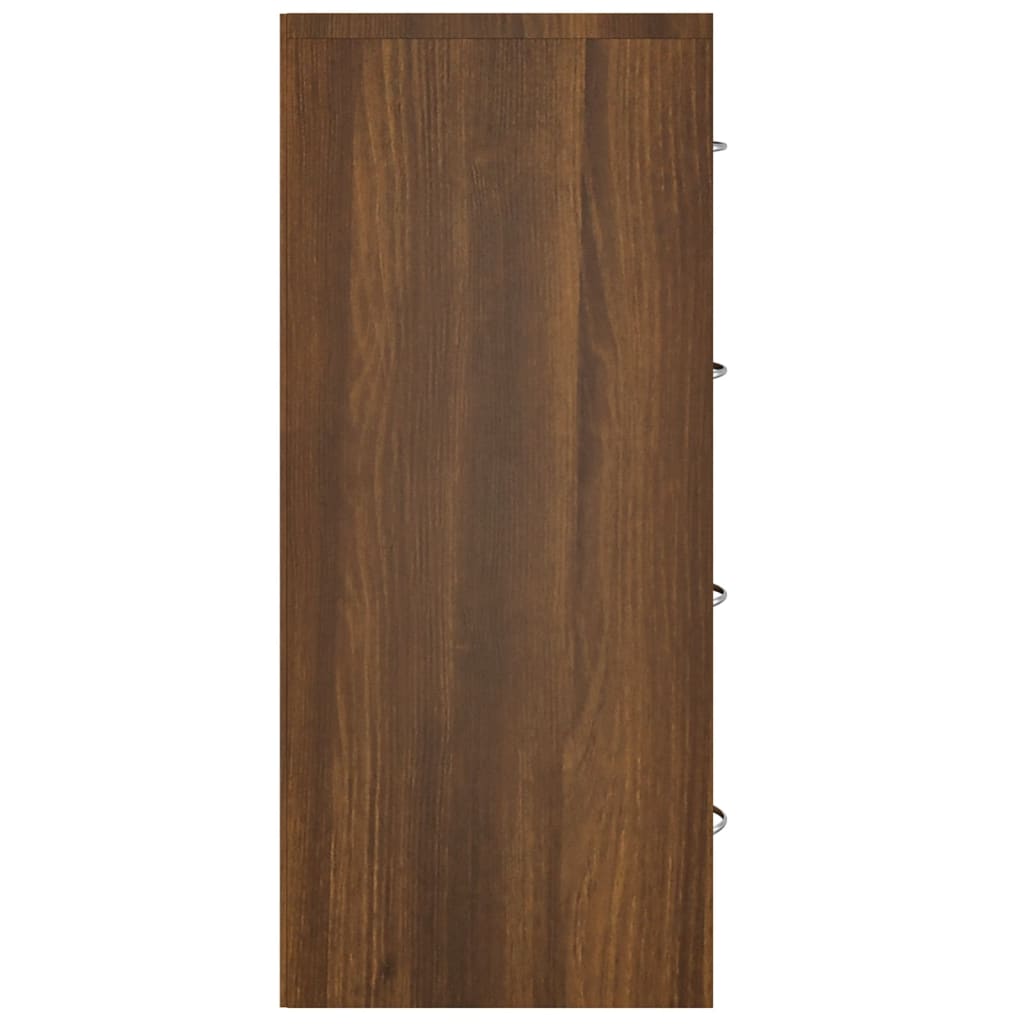 vidaXL Sideboard with 4 Drawers 60x30.5x71 cm Brown Oak