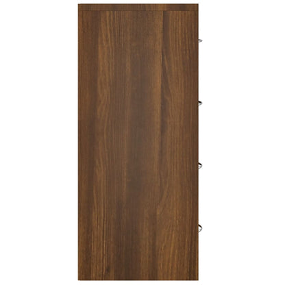 vidaXL Sideboard with 4 Drawers 60x30.5x71 cm Brown Oak