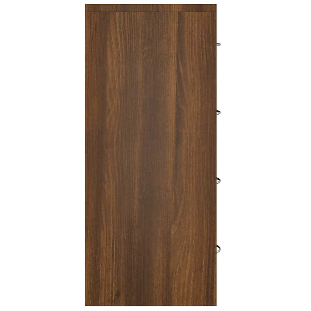 vidaXL Sideboard with 4 Drawers 60x30,5x71 cm Brown Oak