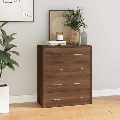 vidaXL Sideboard with 4 Drawers 60x30,5x71 cm Brown Oak