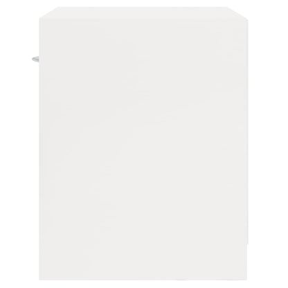 vidaXL Bedside Cabinets 2 pcs with Drawer High Gloss White