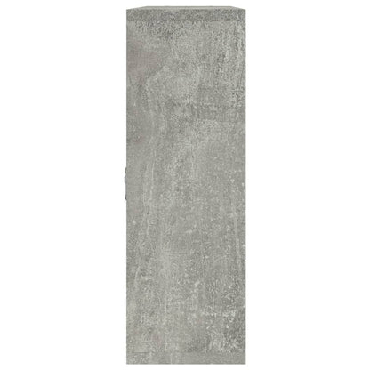 vidaXL Wall Display Shelf 8 Compartments Concrete Grey