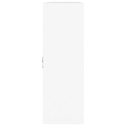 vidaXL Wall Display Shelf 8 Compartments High Gloss White