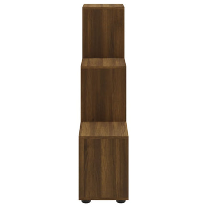 vidaXL Staircase Bookcase Brown Oak 107 cm Engineered Wood