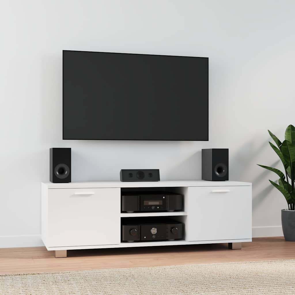 vidaXL TV Cabinet White 120x40,5x35 cm Engineered Wood
