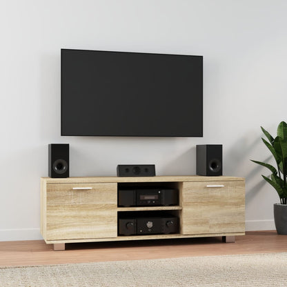vidaXL TV Cabinet Sonoma Oak 120x40.5x35 cm Engineered Wood