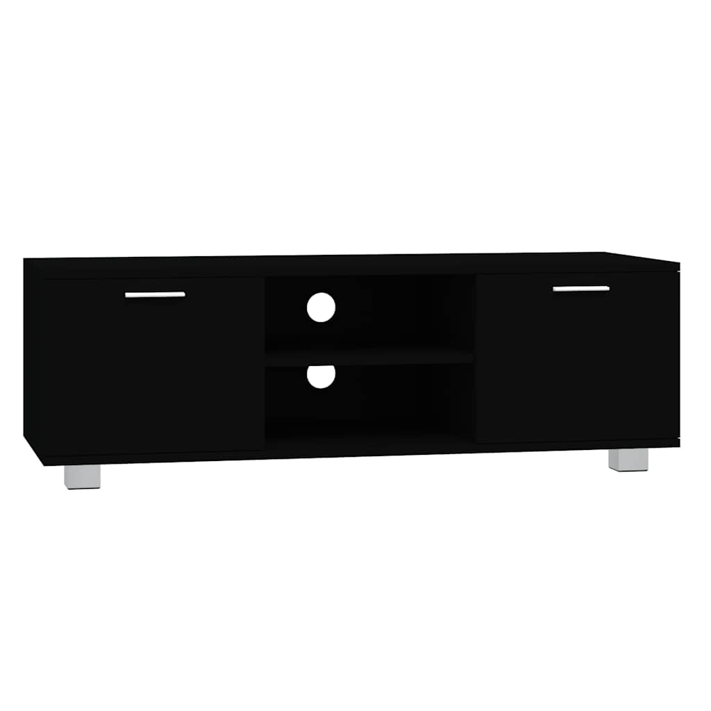 vidaXL TV Cabinet Black 120x40,5x35 cm Engineered Wood