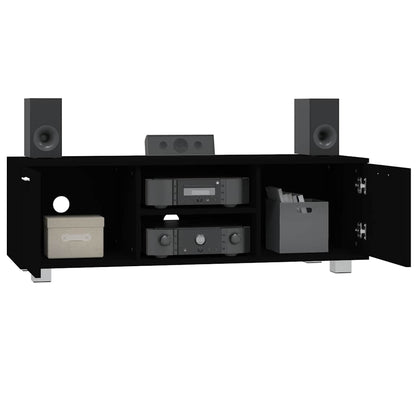 vidaXL TV Cabinet Black 120x40,5x35 cm Engineered Wood