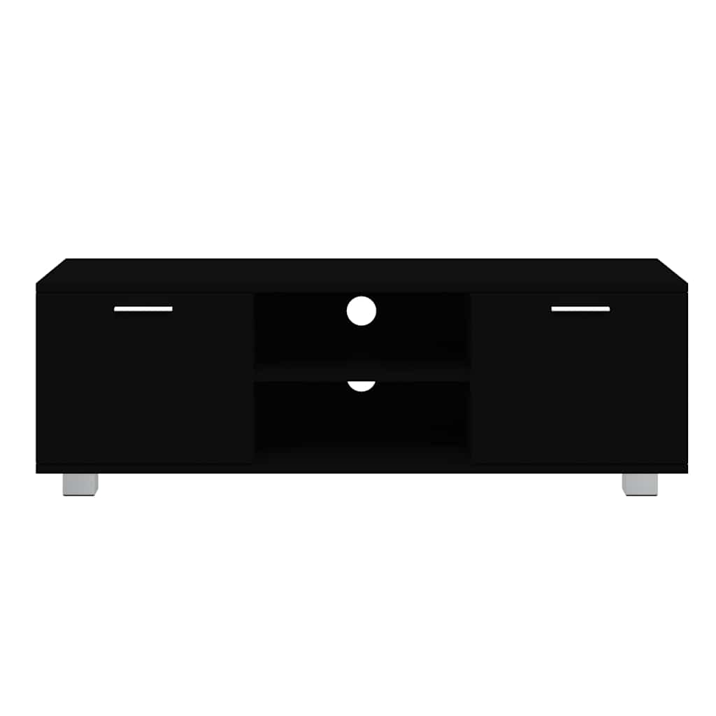 vidaXL TV Cabinet Black 120x40,5x35 cm Engineered Wood
