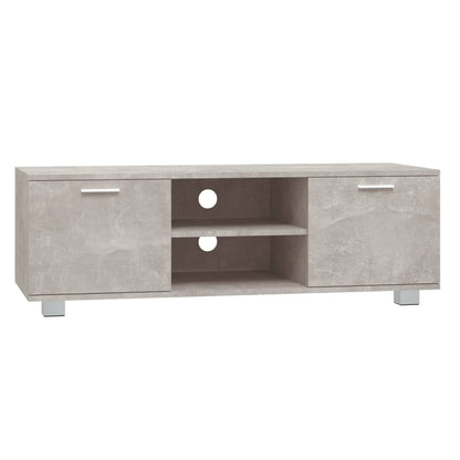 vidaXL TV Cabinet Concrete Grey 120x40.5x35 cm Engineered Wood