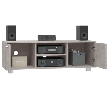 vidaXL TV Cabinet Concrete Grey 120x40.5x35 cm Engineered Wood