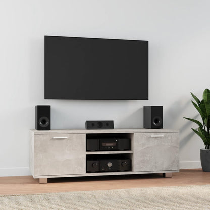 vidaXL TV Cabinet Concrete Grey 120x40.5x35 cm Engineered Wood