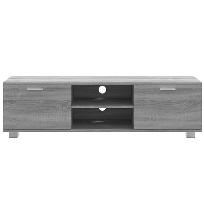 vidaXL TV Cabinet Grey Sonoma 140x40,5x35 cm Engineered Wood