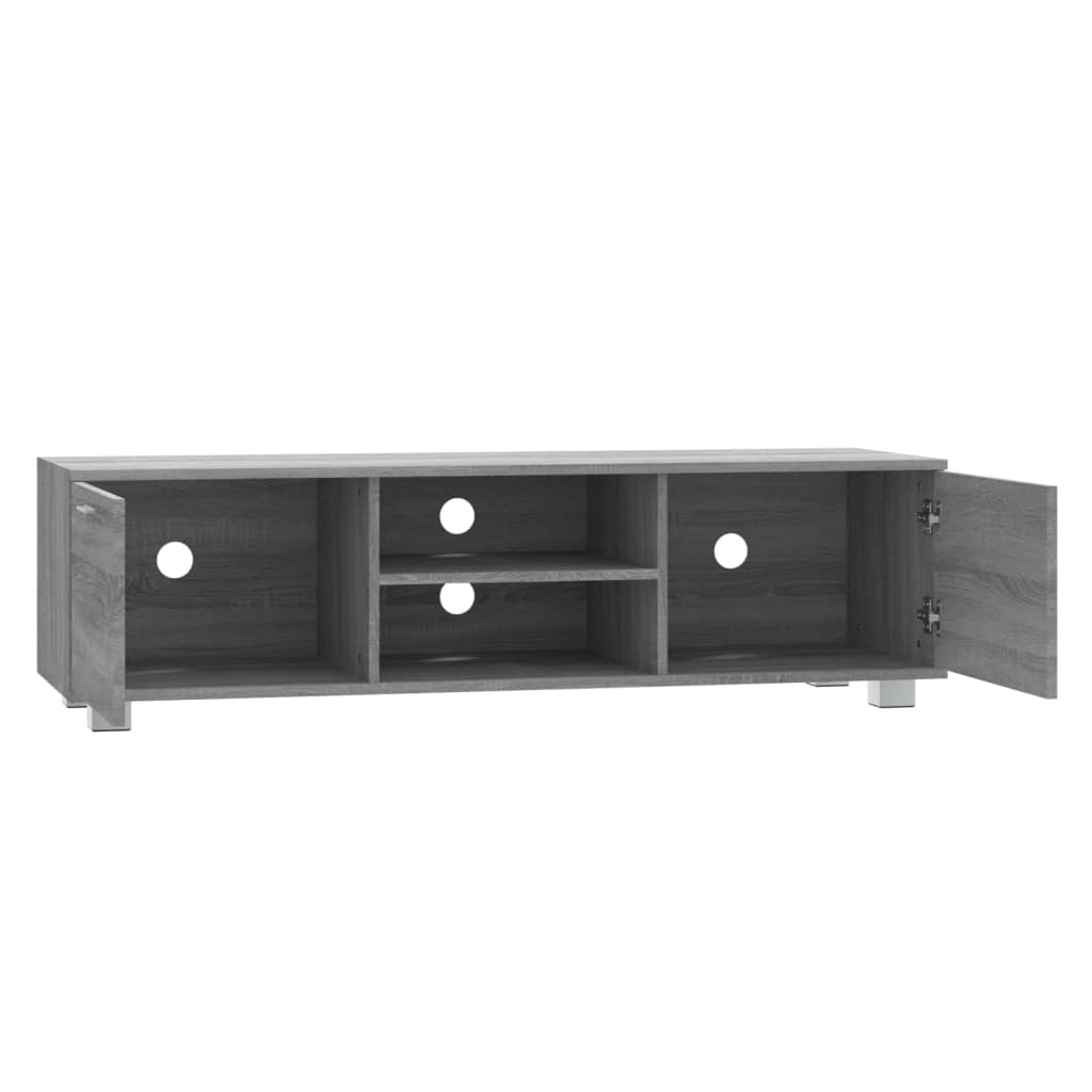 vidaXL TV Cabinet Grey Sonoma 140x40.5x35 cm Engineered Wood