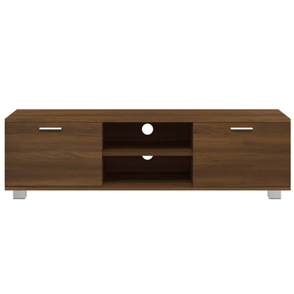 vidaXL TV Cabinet Brown Oak 140x40,5x35 cm Engineered Wood