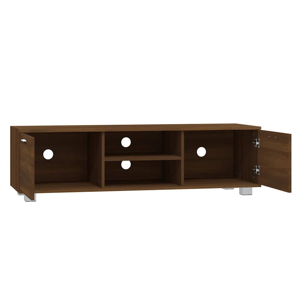 vidaXL TV Cabinet Brown Oak 140x40,5x35 cm Engineered Wood