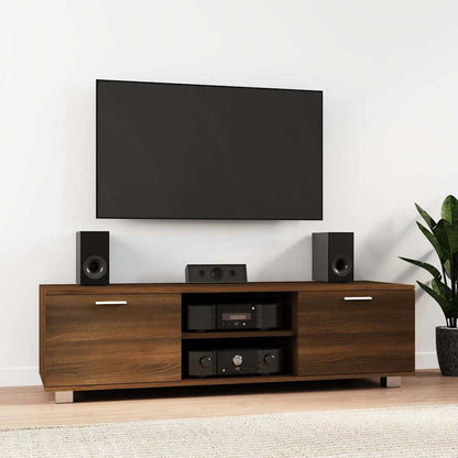 vidaXL TV Cabinet Brown Oak 140x40,5x35 cm Engineered Wood