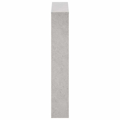 vidaXL Shoe Cabinet with Mirror 3-Layer Concrete Grey 63x17x102.5 cm
