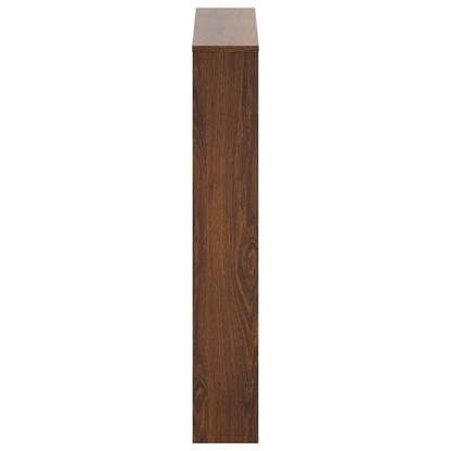 vidaXL Shoe Cabinet with Mirror 3-Layer Brown Oak 63x17x102.5 cm